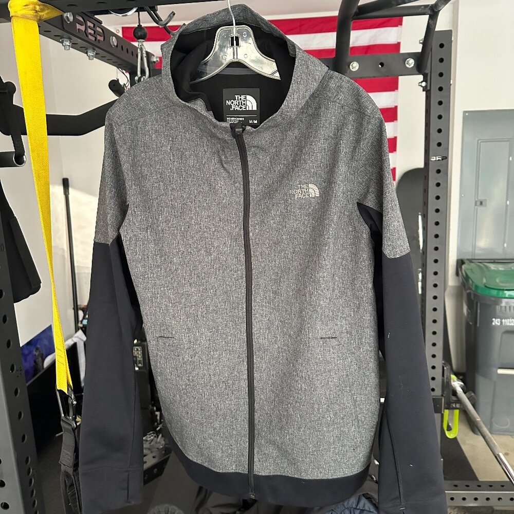 The North Face Men’s Gray Black Hooded Jacket Size M